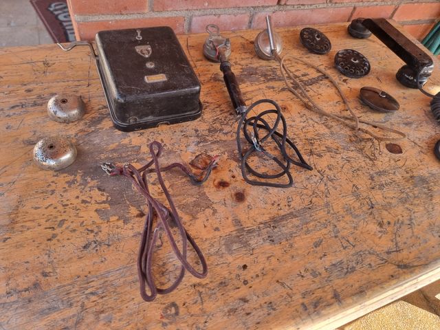 Teléfono antiguo Siemens.