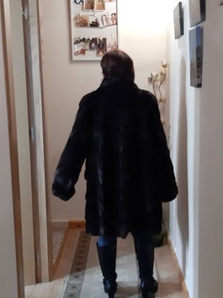 Abrigo piel zorro
