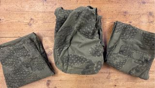 Parka talla unica estampado militar