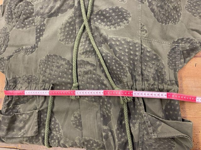 Parka talla unica estampado militar