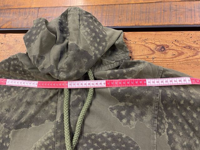 Parka talla unica estampado militar