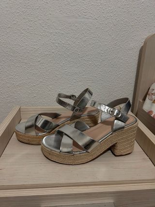Sandalias tacon alto mujer