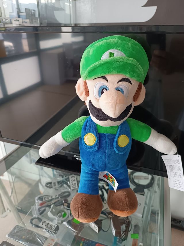 Peluche Luigi Classic Super Mario Bros 35 cm