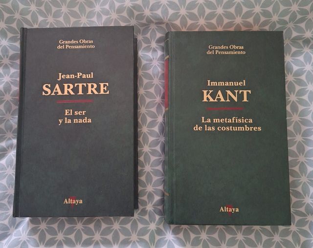 Pack de 3 libros de Kant, Sartre, T.Moro