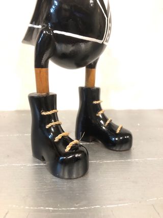 Papera smoking elegante stile cappello abito legno