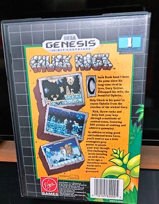 Chuck Rock Sega Genesis Completo Ottimo stato