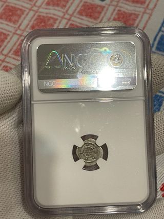 Dinero plata hungria bela II. S. XII D.C NGC