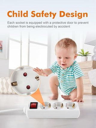 Regleta Enchufes 3 Tomas Interruptor3500 W NUEVO