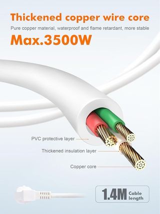 Regleta Enchufes 3 Tomas Interruptor3500 W NUEVO