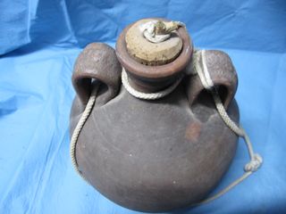 ANTIGUO BOTIJO BUCARO DE CERAMICA