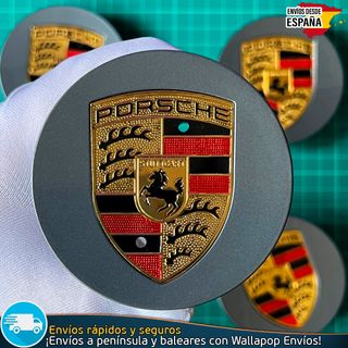 4 Tapacubos Porsche Para Llantas Originales 76mm