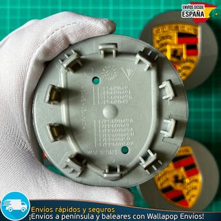 4 Tapacubos Porsche Para Llantas Originales 76mm