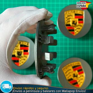 4 Tapacubos Porsche Para Llantas Originales 76mm