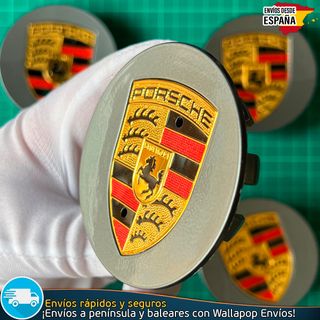 4 Tapacubos Porsche Para Llantas Originales 76mm