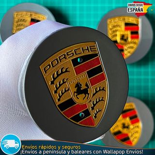 4 Tapacubos Porsche Para Llantas Originales 76mm