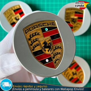 4 Tapacubos Porsche Para Llantas Originales 76mm