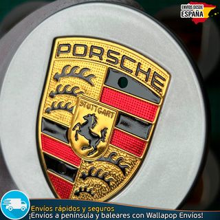 4 Tapacubos Porsche Para Llantas Originales 76mm