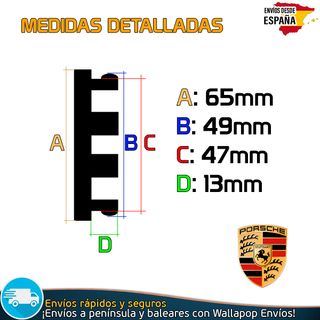 4 Tapacubos Porsche Macan Llantas Originales 65mm