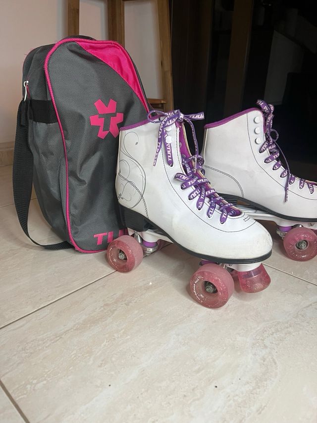 Patines 4 ruedas con bolsa de transporte
