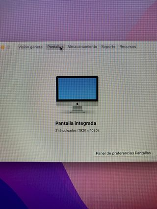 iMac 21.5” Intel Core i5 doble núcleo 1.6 GHz 