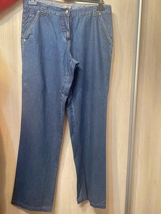 Pantalon ancho vaquero