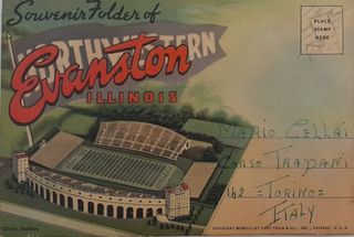 Libro cartoline pieghevoli Evanston anni '30