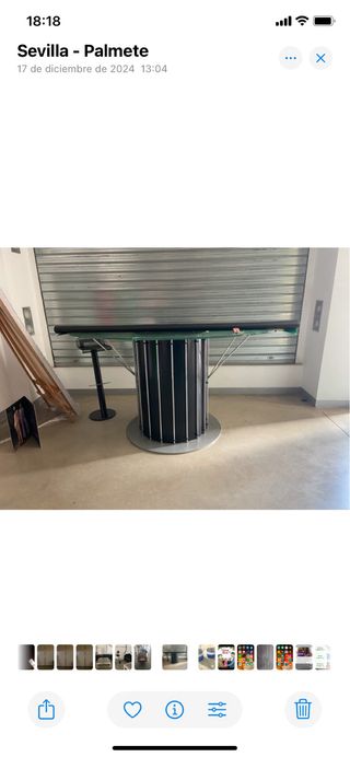 Mostrador de hierro y cristal