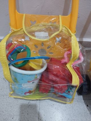 Carrito juegos playa infantil