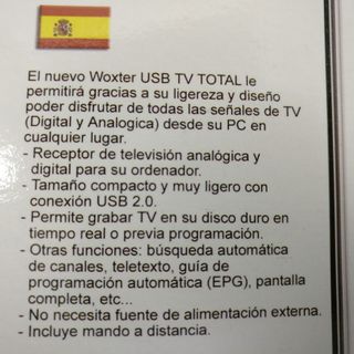 Woxter Usb Tv total