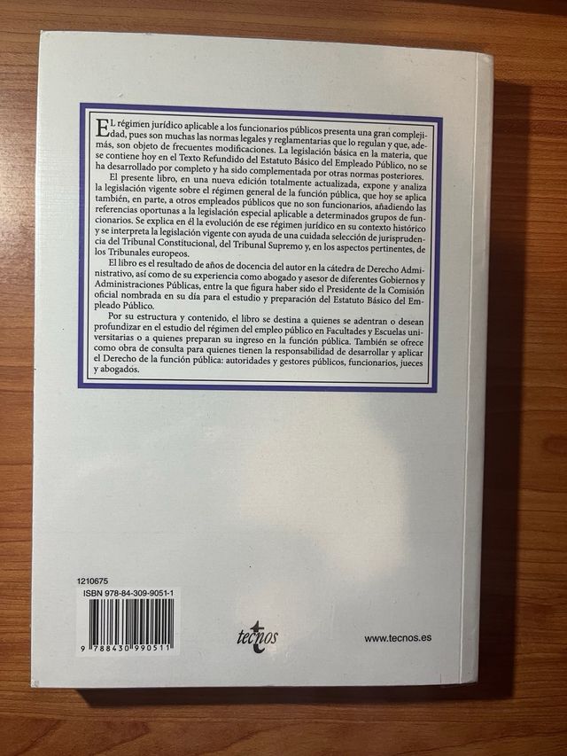 Derecho de la función pública.