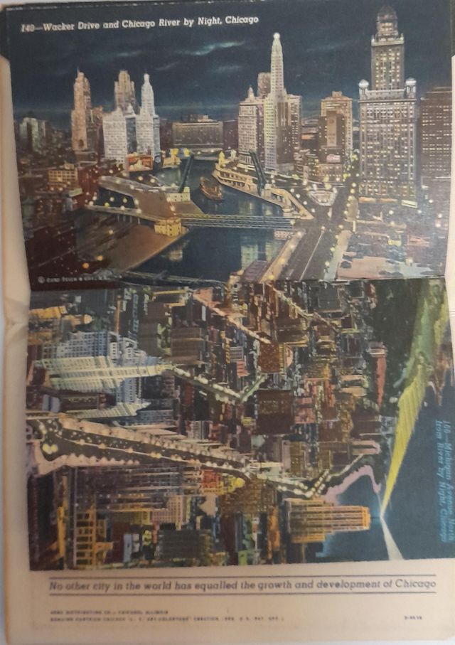 Libro pieghevole di cartoline di Chicago
