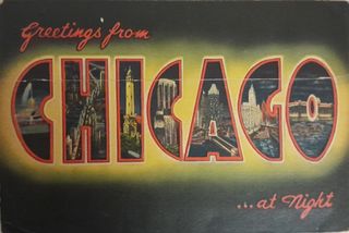 Libro pieghevole di cartoline di Chicago