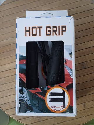 Puños calefactables de moto