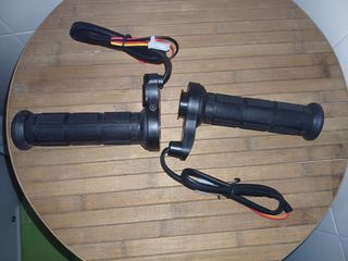 Puños calefactables de moto
