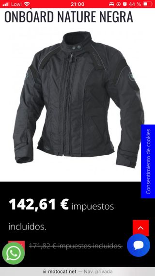 Chaqueta moto mujer onboard nature