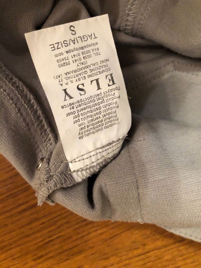 Pantalone grigio chiaro Elsy Girl tg S