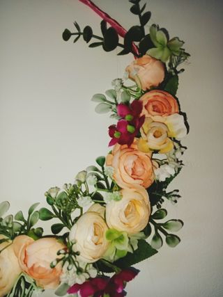 Ghirlanda floreale romantica 30cm