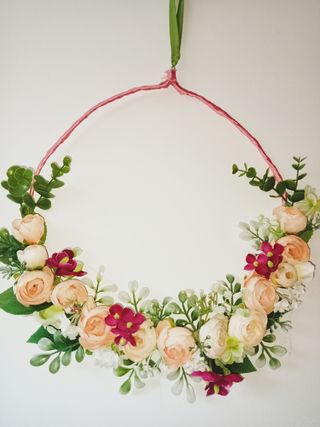 Ghirlanda floreale romantica 30cm