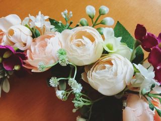 Ghirlanda floreale romantica 30cm