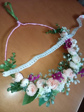 Ghirlanda floreale romantica 30cm