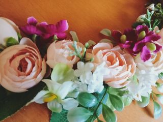 Ghirlanda floreale romantica 30cm