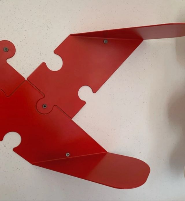 quattro Mensola a forma di puzzle