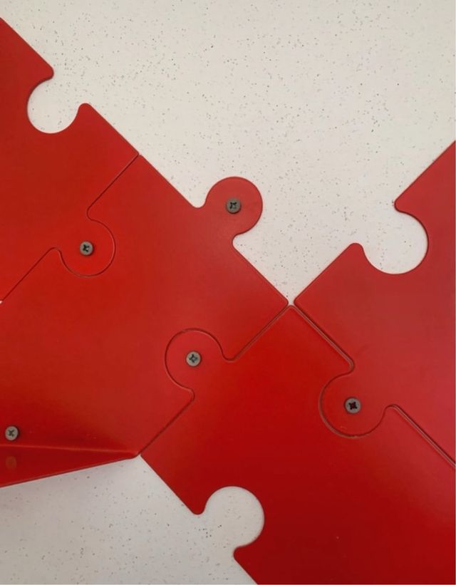 quattro Mensola a forma di puzzle