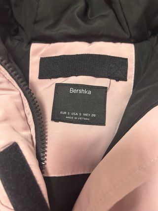 Chaqueta bomber rosa bershka