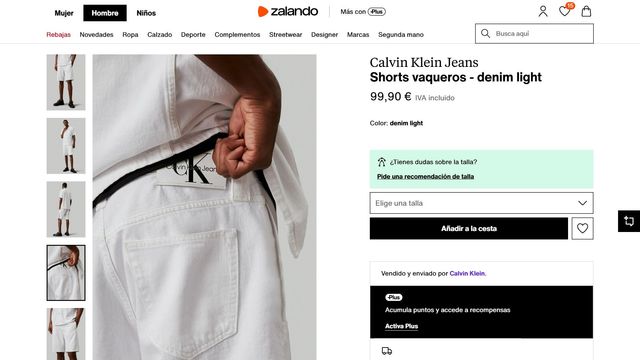 Shorts CALVIN KLEIN Pantalones Cortos Vaqueros