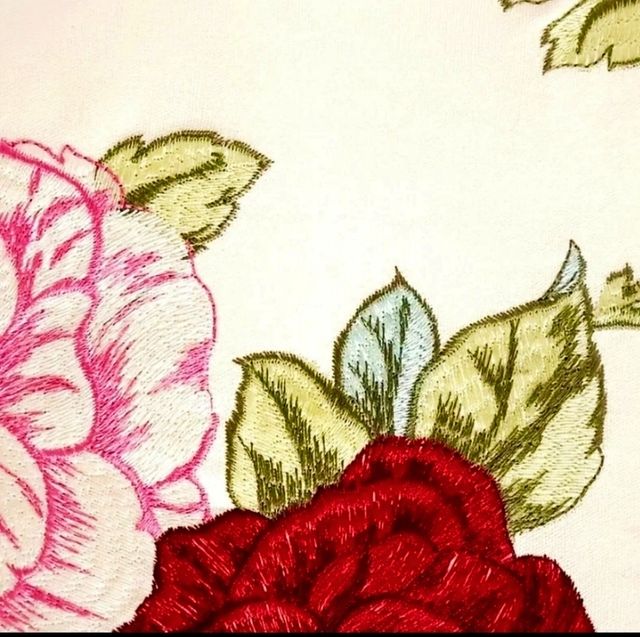 Capa de almofada decorativa, bordada 50*30cm. Algodão