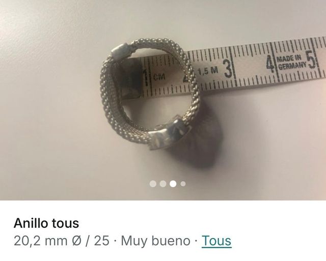 Anillo tous 100% original