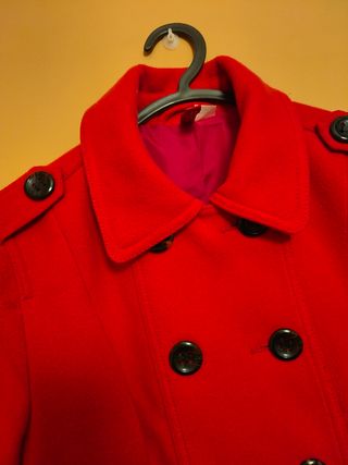 Abrigo rojo xs