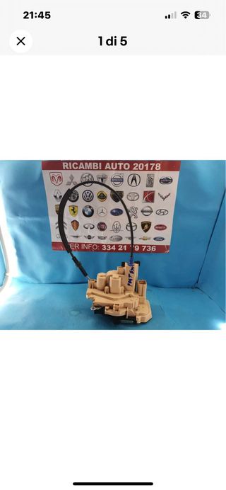 SERRATURA POSTERIORE SINISTRO FIAT PANDA 2015