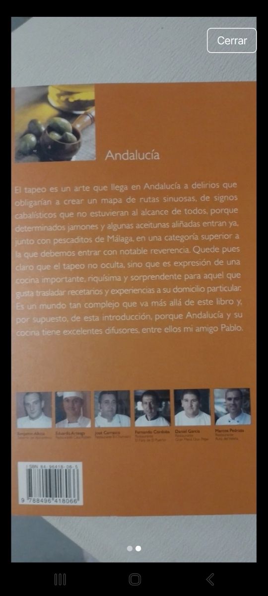 Libro de recetas de Andalucía